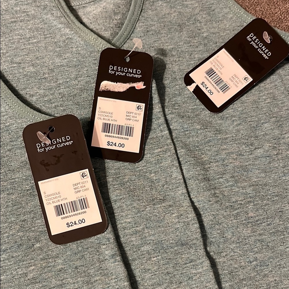 Light Blue Tank Tops - Picture 2 of 4